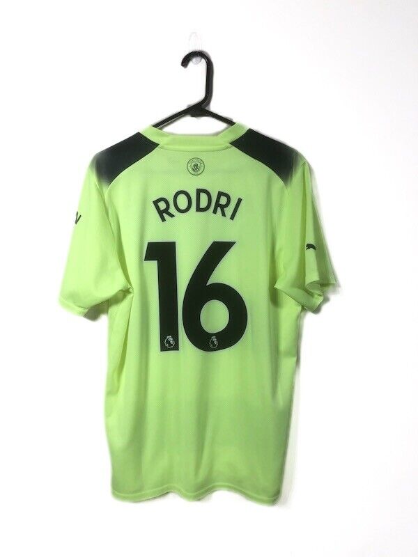 Rodri 16 Manchester City 2022 23 Large 3rd Shirt Excellent Condition 765734 03