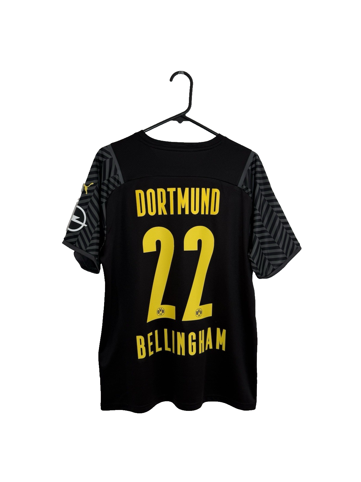 Borussia Dortmund Bellingham #22 2021/22 Large Away Excellent Conditio 759057-04