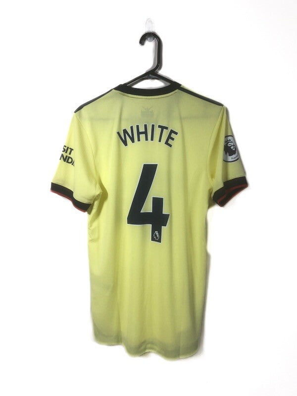 Arsenal White #4 2021/22 Authentic Away Small Shirt BNWT GM0219