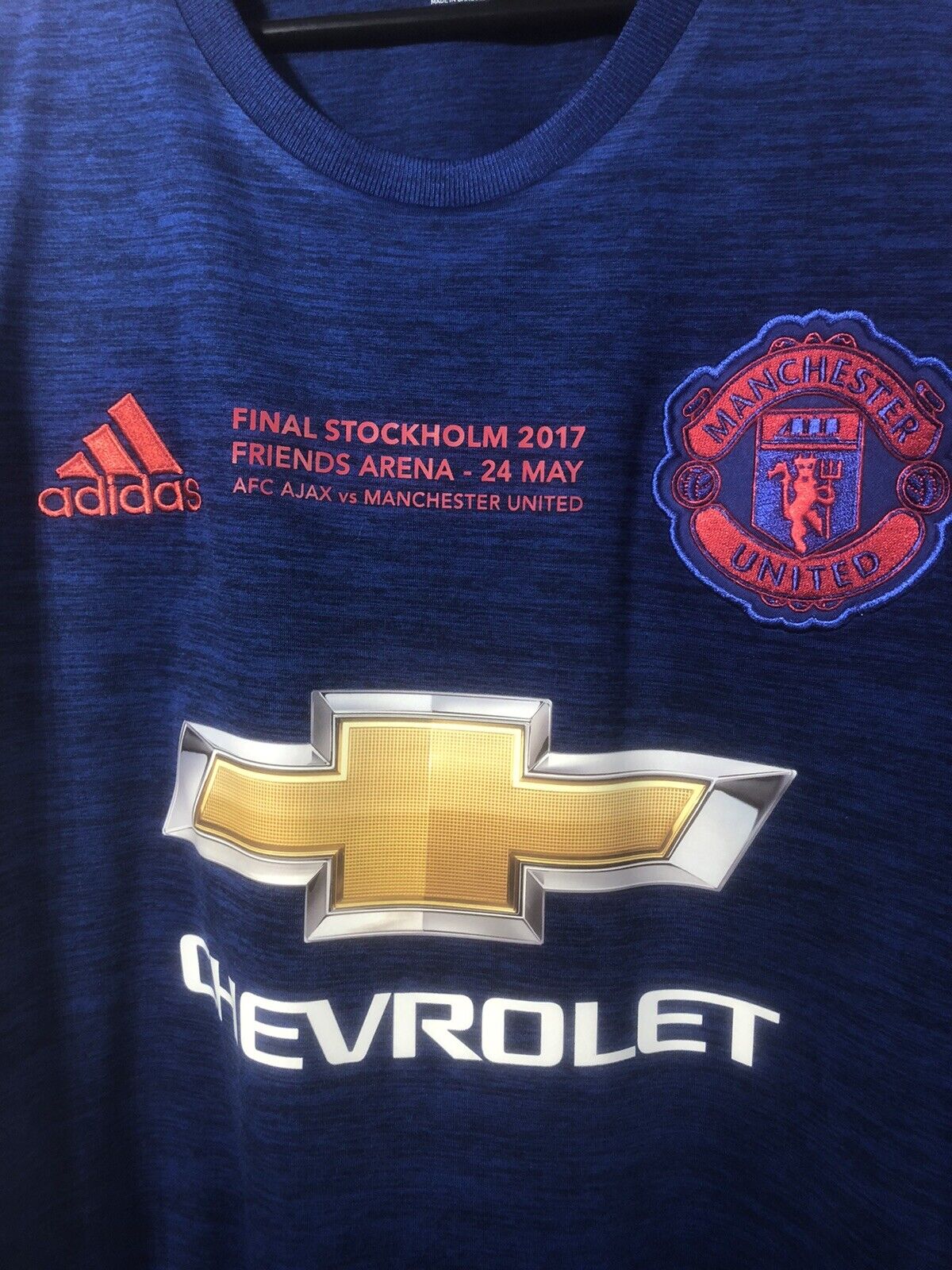 Manchester United 2016 17 Large Ls Away El Final Excellent Condition Ai6703