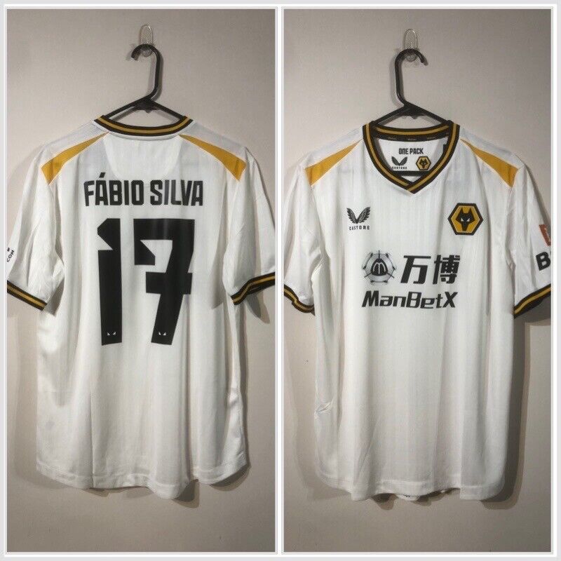 Fabio Silva #17 BNWT Wolves 2021/22 Large 3rd Football Shirt Jersey Castore