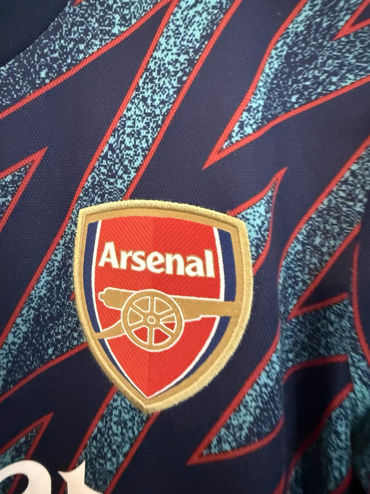 Arsenal Saka #7 2021/22 Small 3rd Shirt Adidas Excellent Condition GM0213