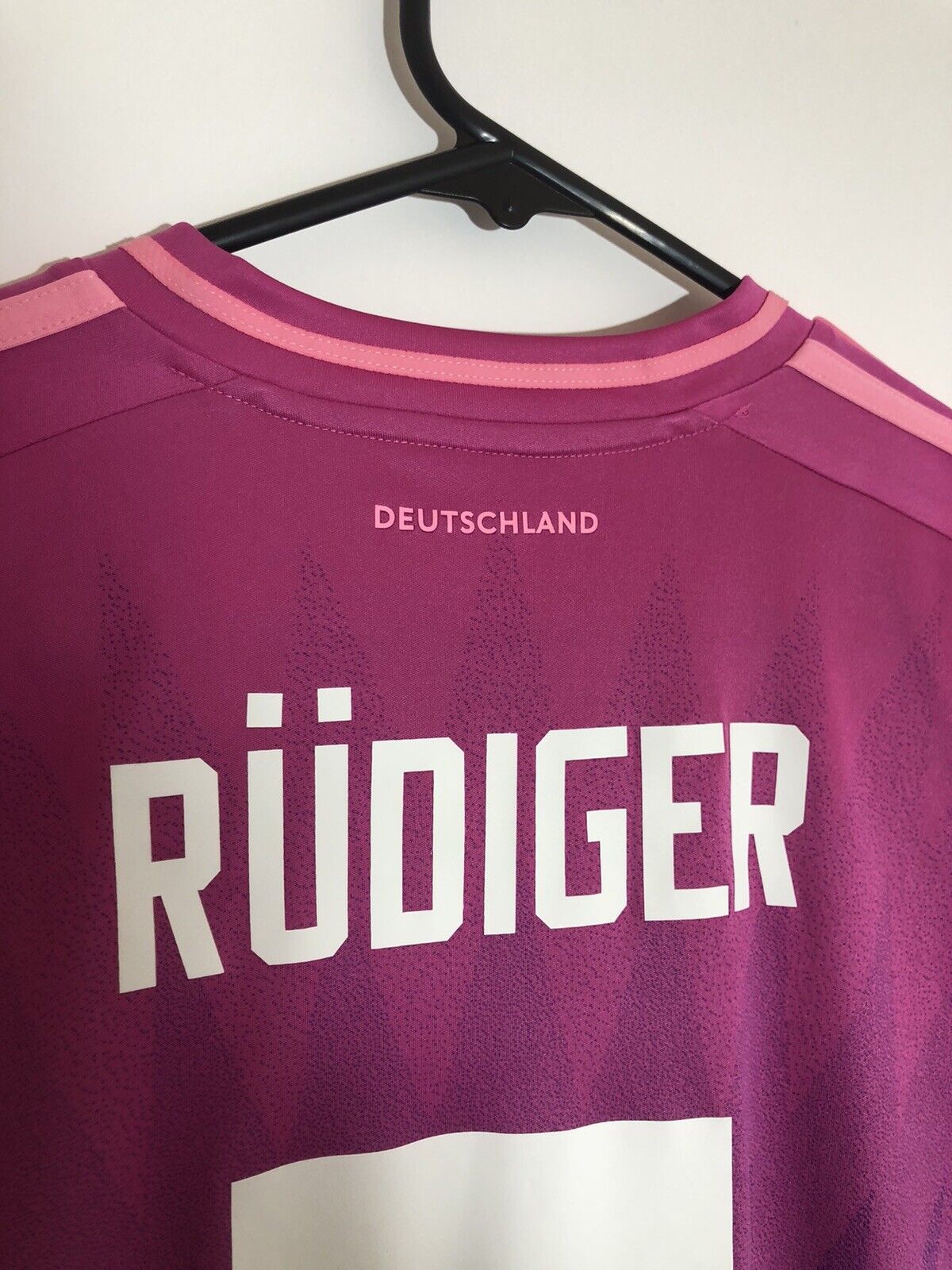 Rudiger 2 Germany Euro 2024 Small Away Shirt Adidias Ip8158