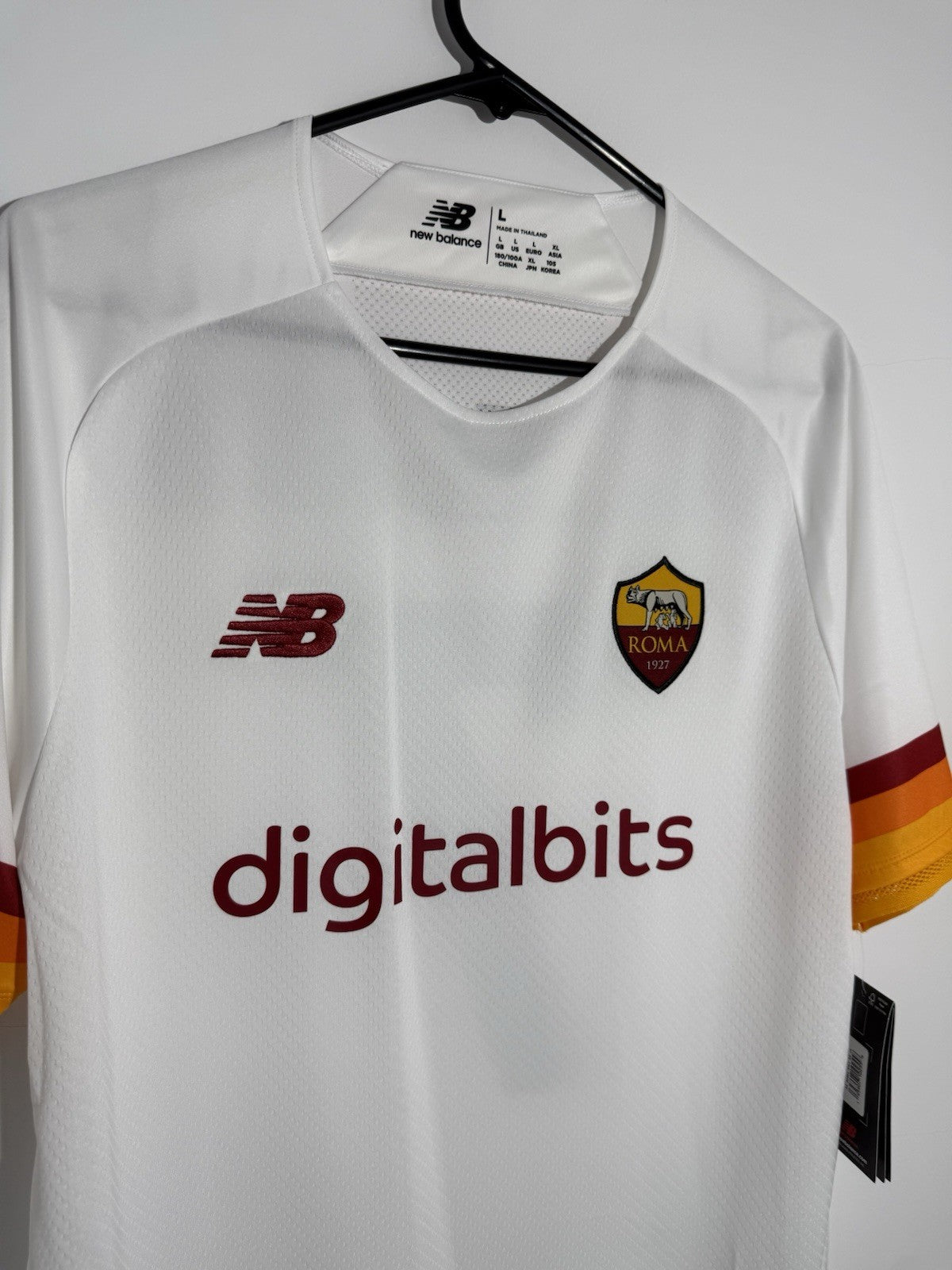 AS Roma Pellegrini #7 2021/22 Large Away Shirt New Balance BNWT MT130216