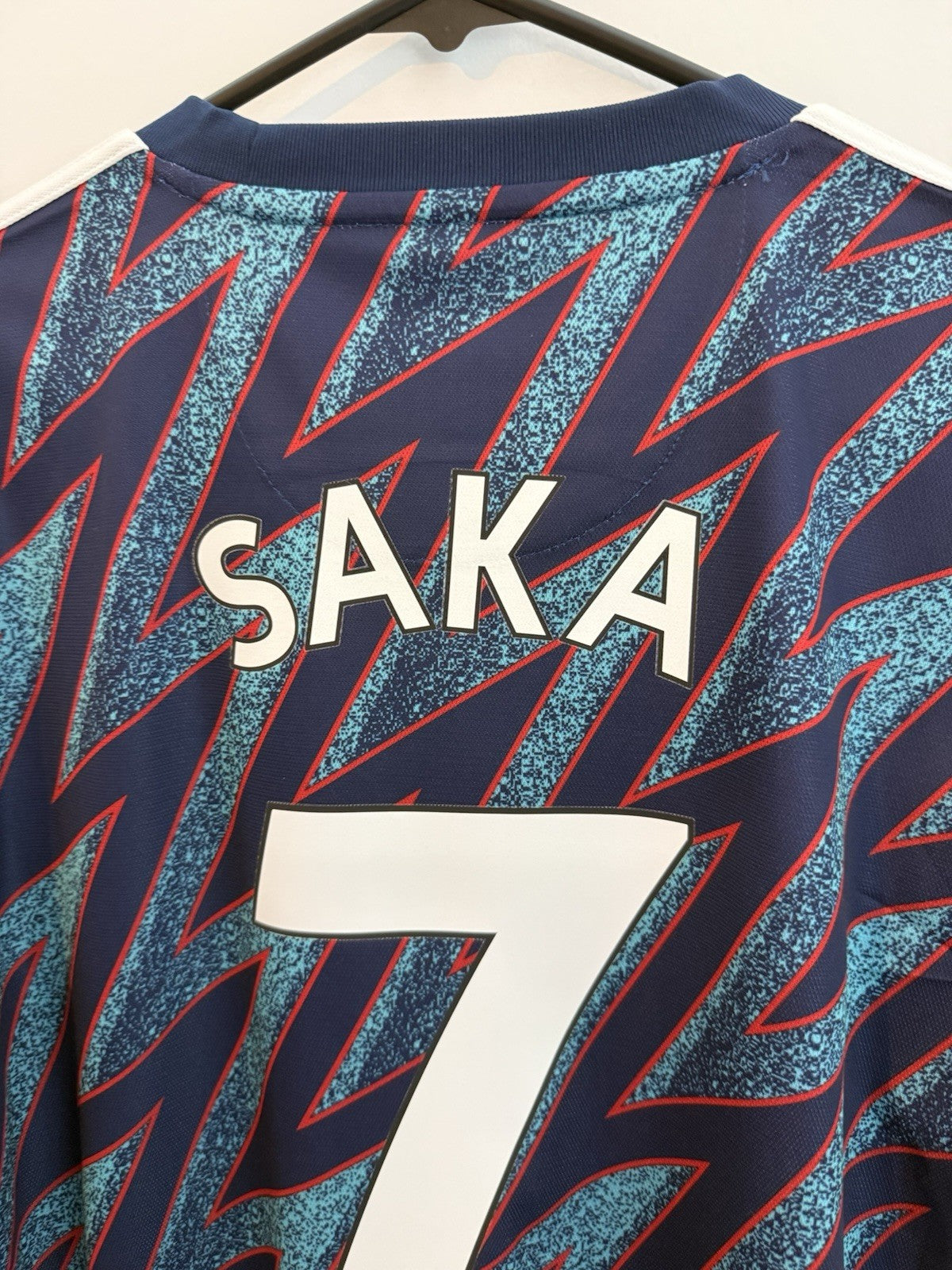 Arsenal Saka #7 2021/22 Small 3rd Shirt Adidas Excellent Condition GM0213