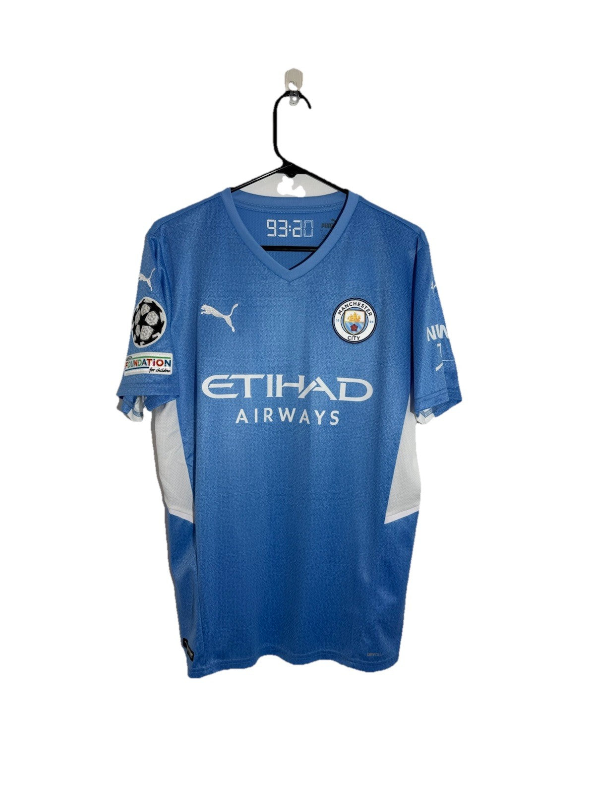 Manchester City Foden #47 2021/22 Medium Home CL Shirt BNWT 759202-01