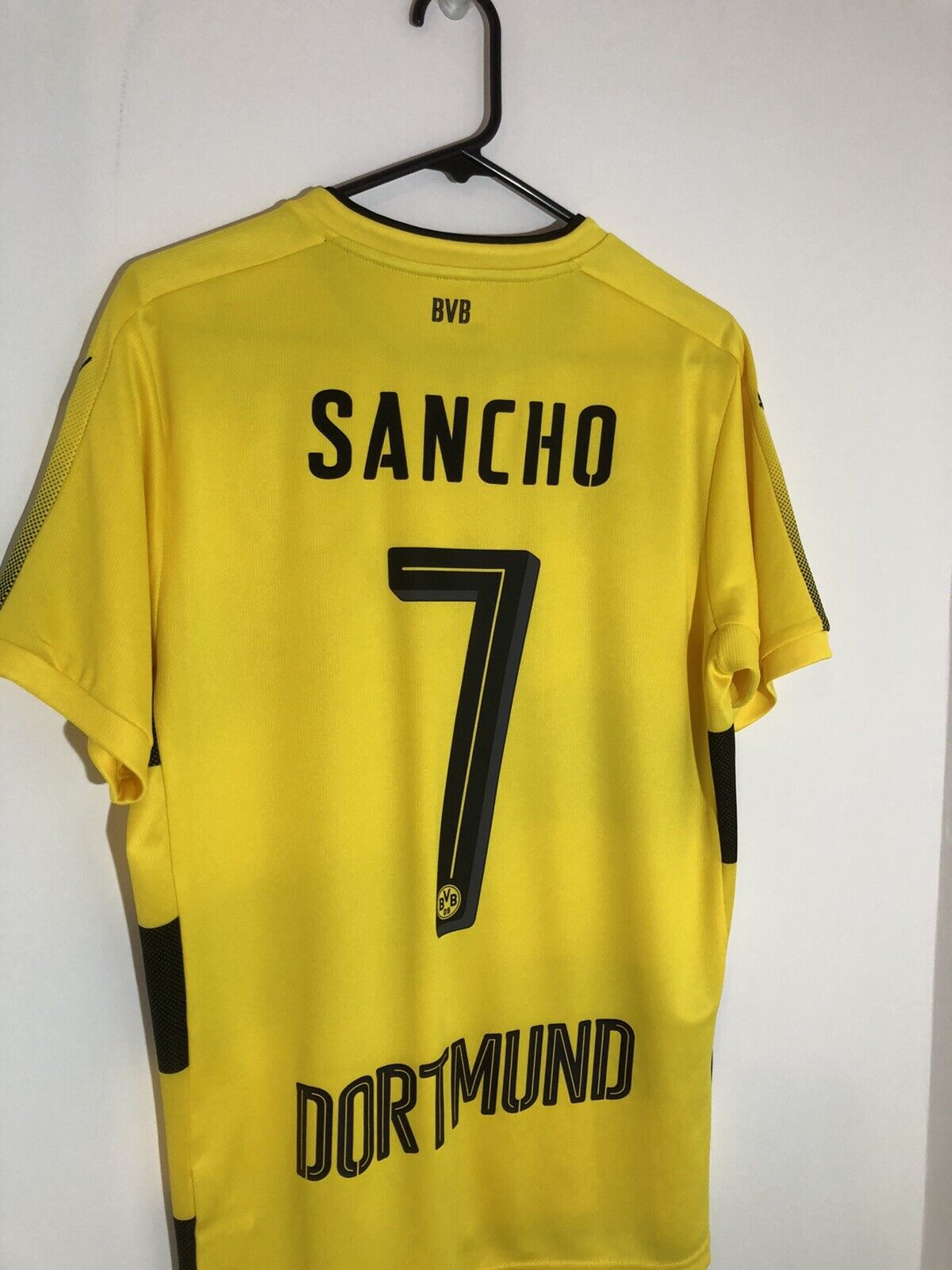 Sancho 7 Borussia Dortmund 2017 18 Medium Home Shirt Excellent Condition 751670