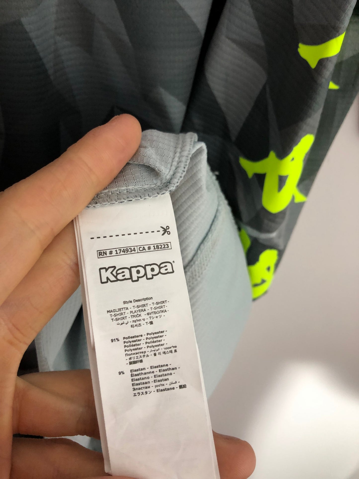 Insigne #24 Napoli 2018/19 Kappa Large 3rd Shirt BNWT 3032vw0