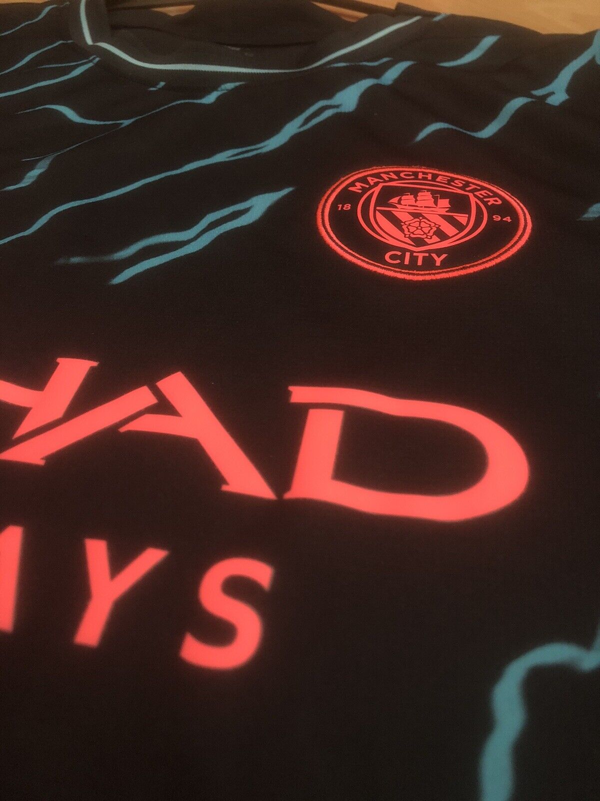 Haaland 9 Manchester City 2023 24 Large 3rd Shirt Excellent Condition 770460 03