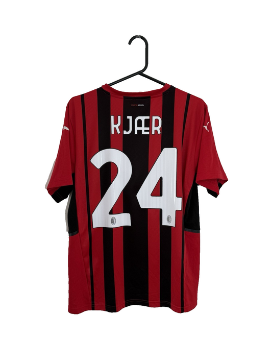 AC Milan Kjaer #24 2021/22 Medium Home Shirt Puma Excellent Condition 759122-01