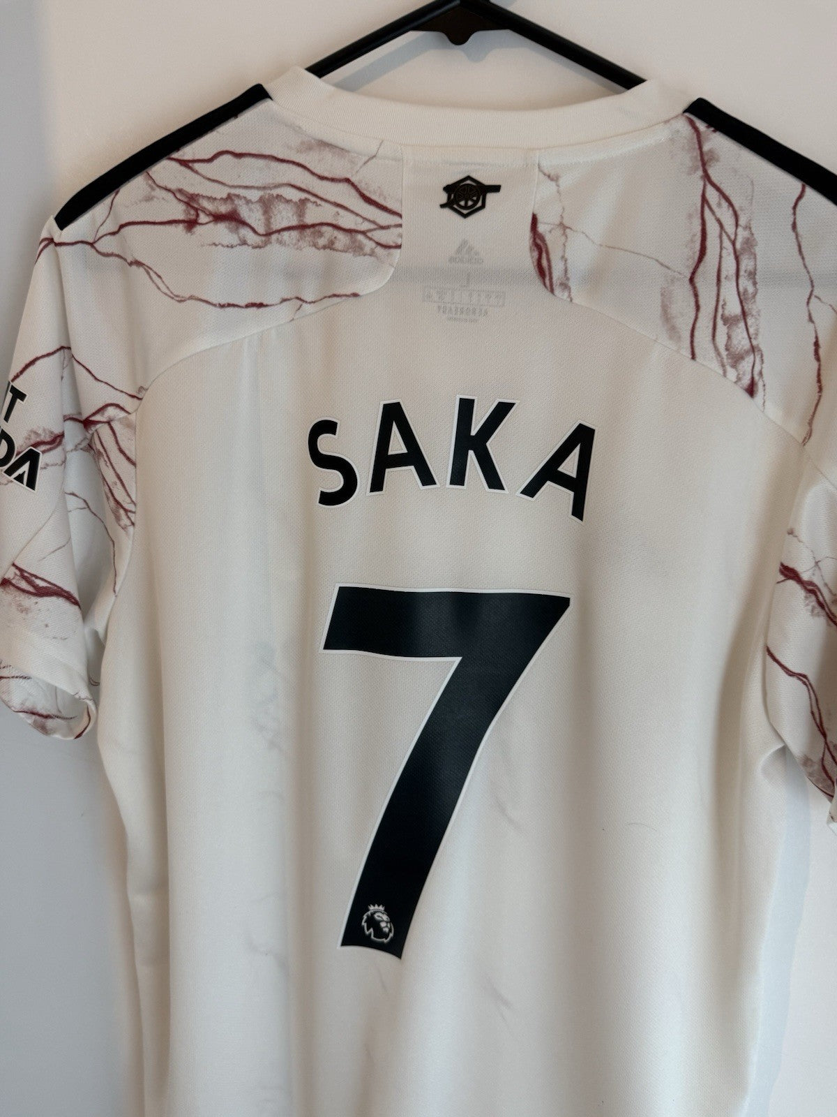 Arsenal Saka #7 2020/21 Large Away Shirt Adidas Excellent Condition EH5815