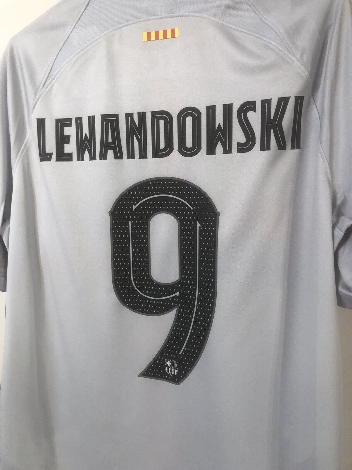 Lewandowski #9 Barcelona Euro 2022/23 3rd Large Football Shirt Nike BNWT