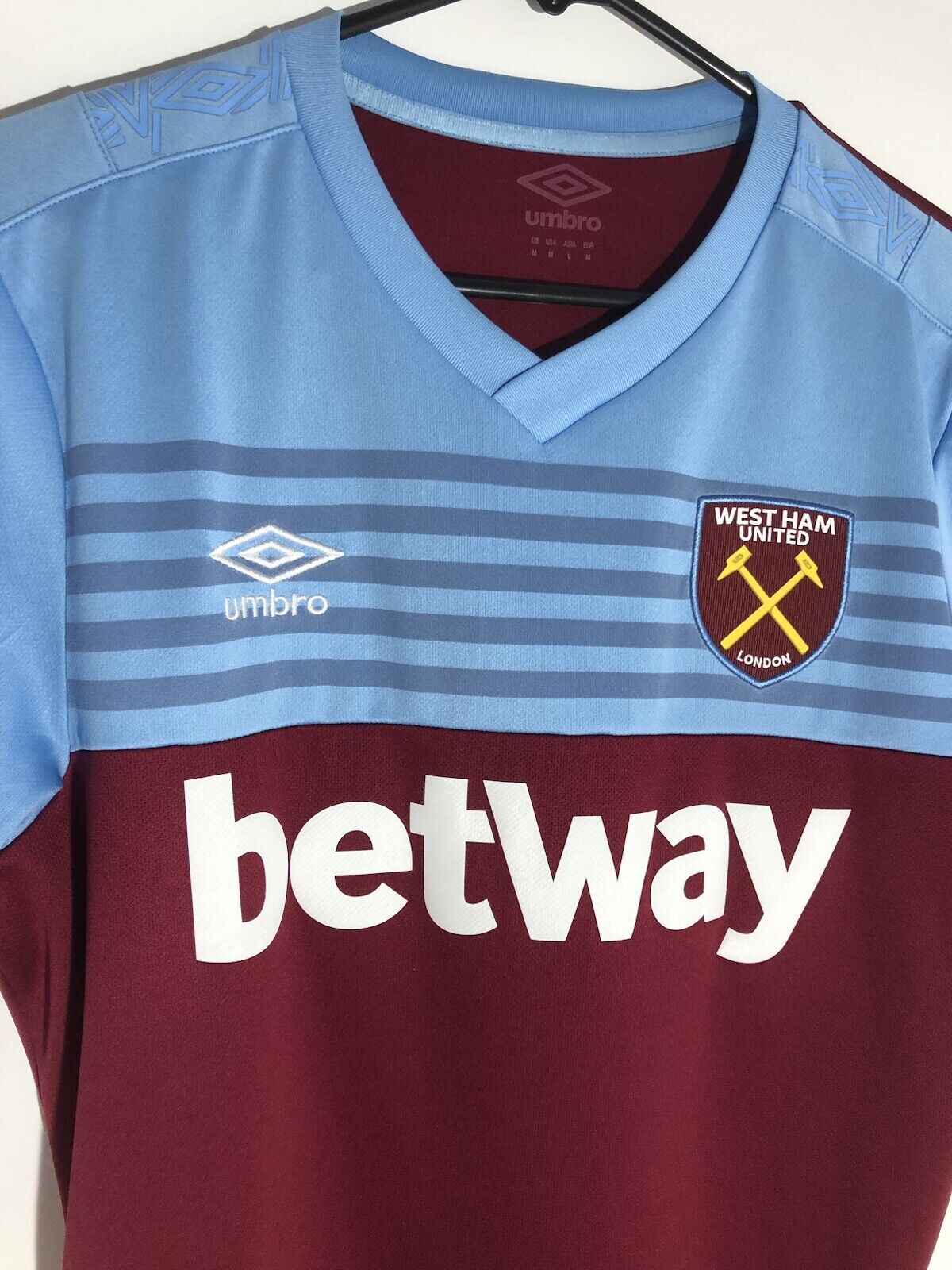 Noble 16 West Ham United 2019 20 Medium Home Shirt Umbro Excellent Condition