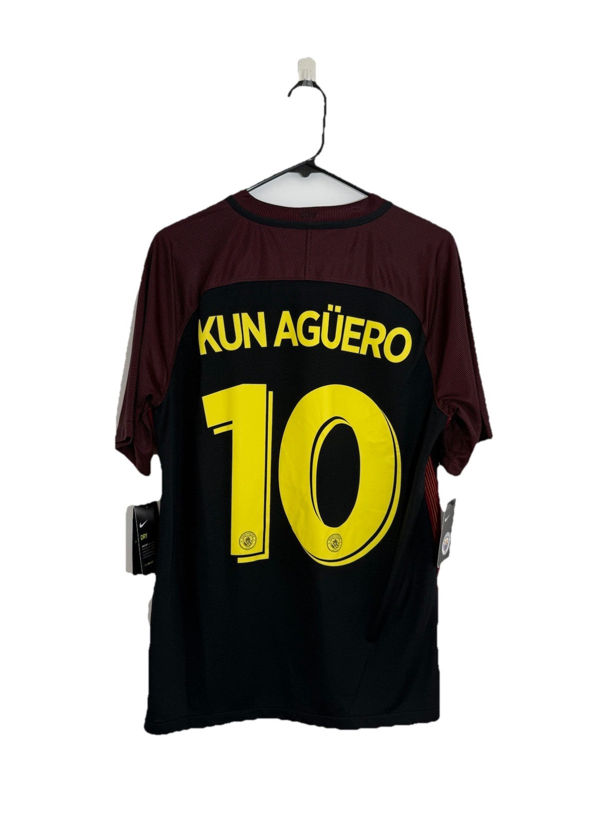 Manchester City Kun Aguero #10 2016/17 Medium Away Shirt Nike BNWT 776903-011