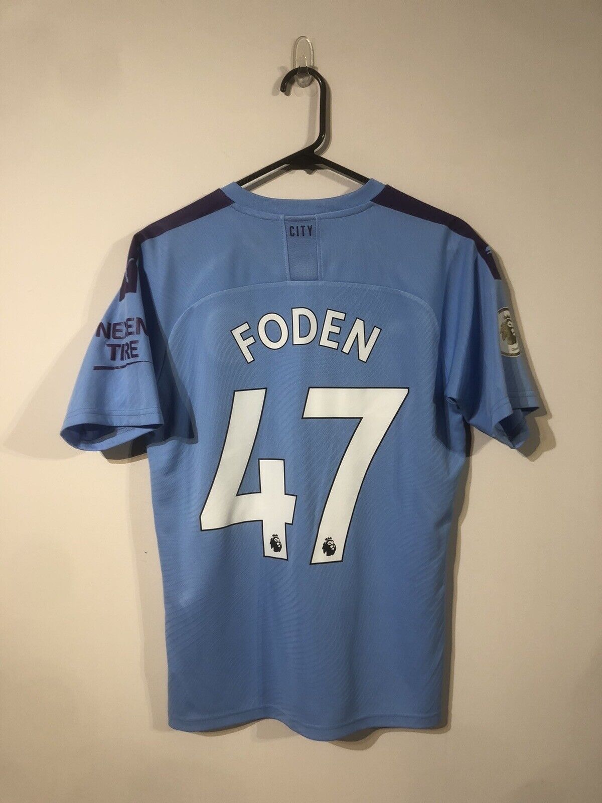 Foden #47 Manchester City 2019/20 Medium Home Shirt Puma Excellent Condition