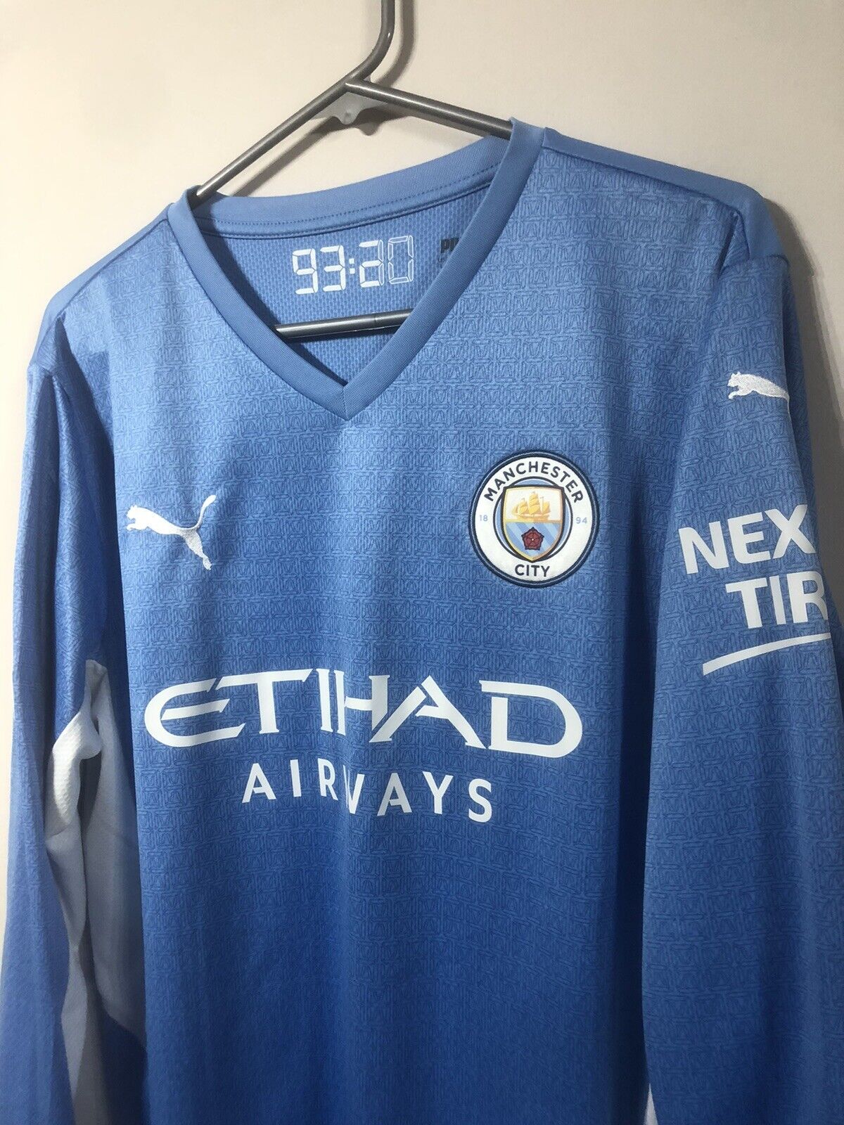 Grealish #10 Manchester City 2021/22 Large L/S Home Shirt CL Excellent Condition