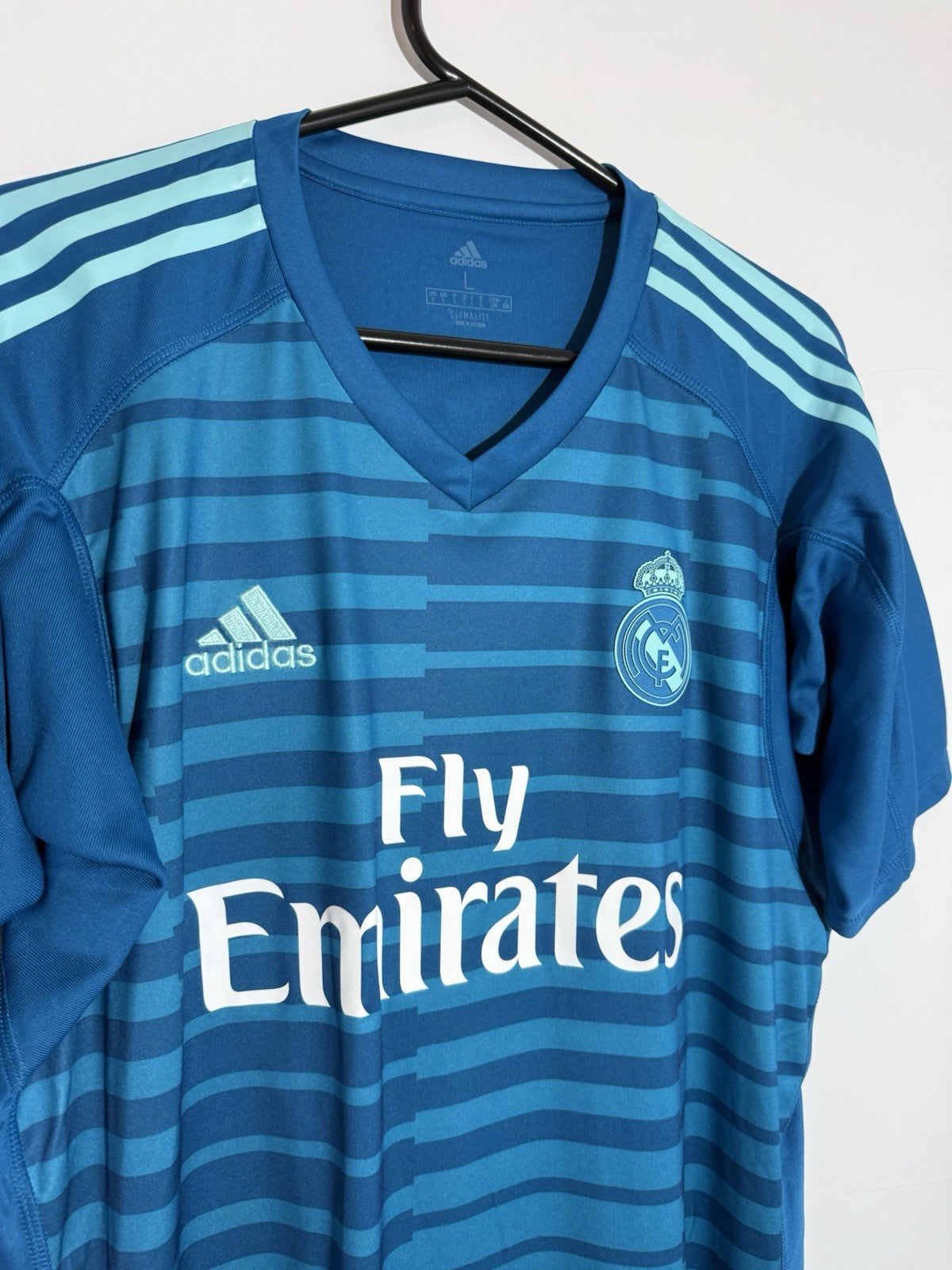 Real Madrid Courtois #25 2018/19 Large Away GK Shirt Adidas BNWT CG0577