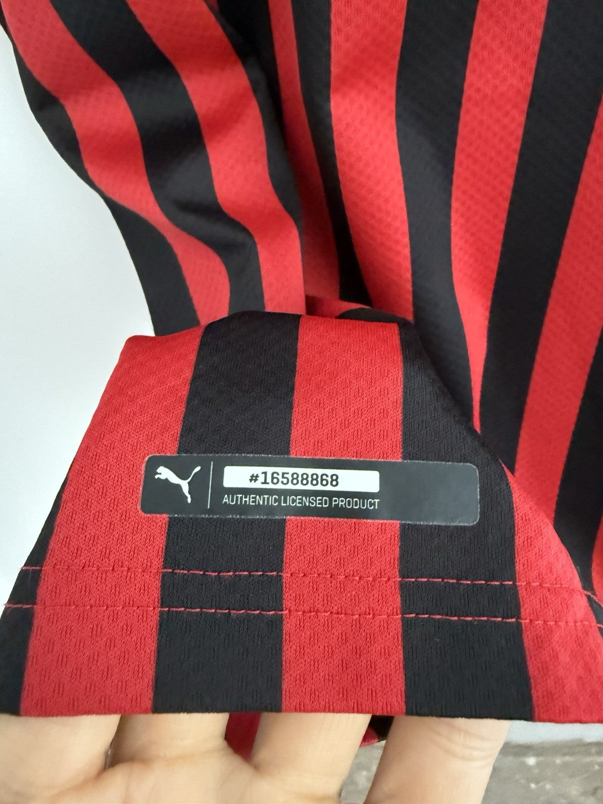 AC Milan Rebic #18 2019/20 Medium Home Shirt Puma Excellent Condition 755857-01