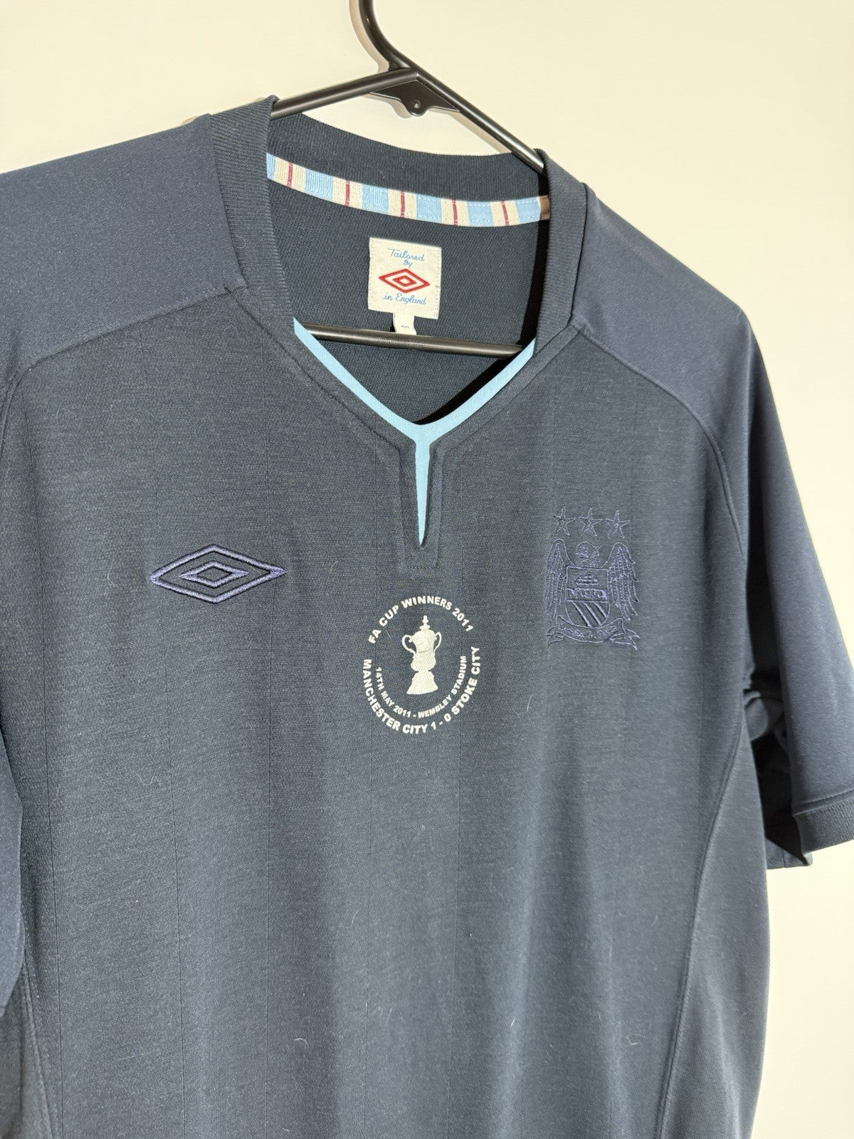 Manchester City Silva #21 2010/11 Small Away FA Cup Shirt Excellent Condition