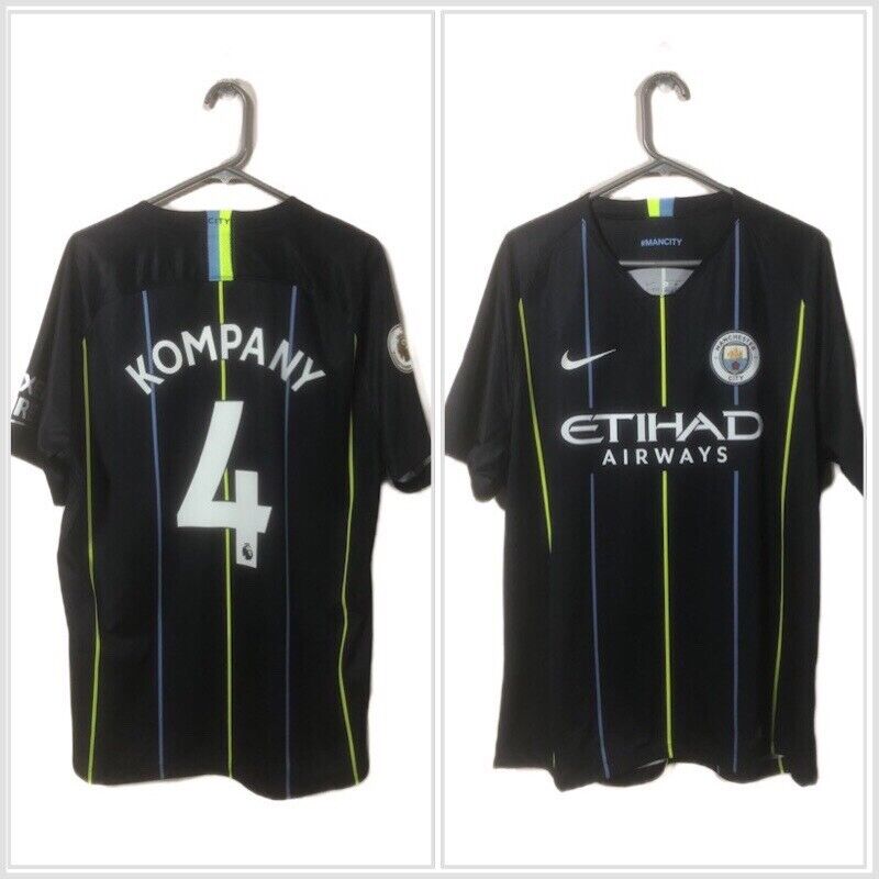 Kompany 4 Manchester City 2018 19 Xl Away Excellent Condition 919002 476