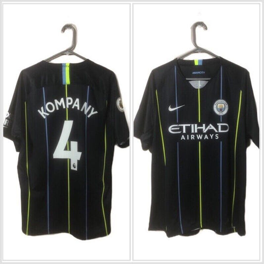 Kompany 4 Manchester City 2018 19 Xl Away Excellent Condition 919002 476