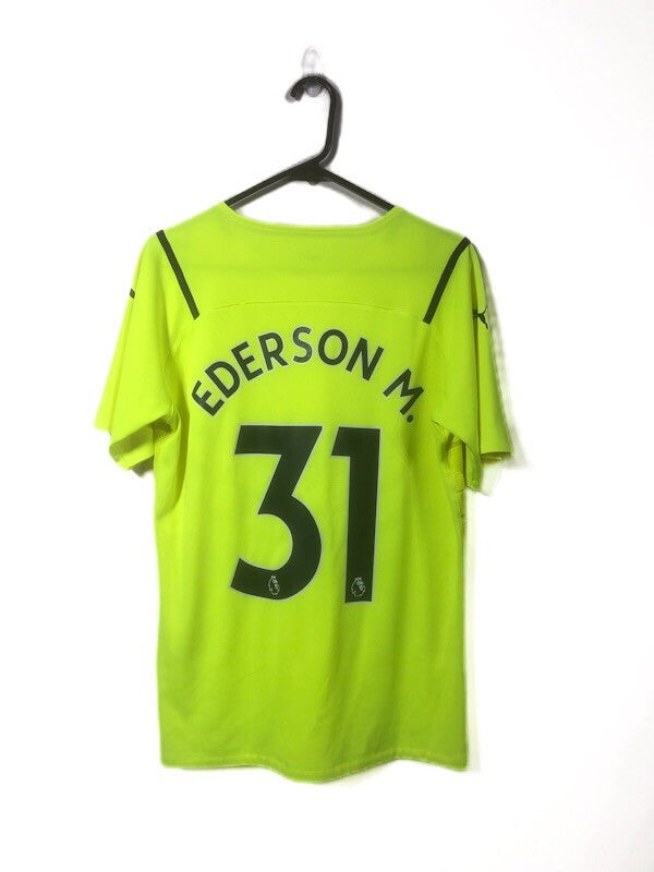 Man City Ederson M. #31 2021/22 Large Auth 3rd GK Excellent Condition 759185-99