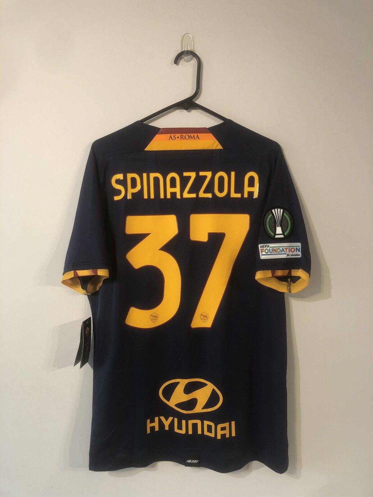 Spinazzola #37 AS Roma 4th 2021/22 Large Football Shirt New Balance BNWT