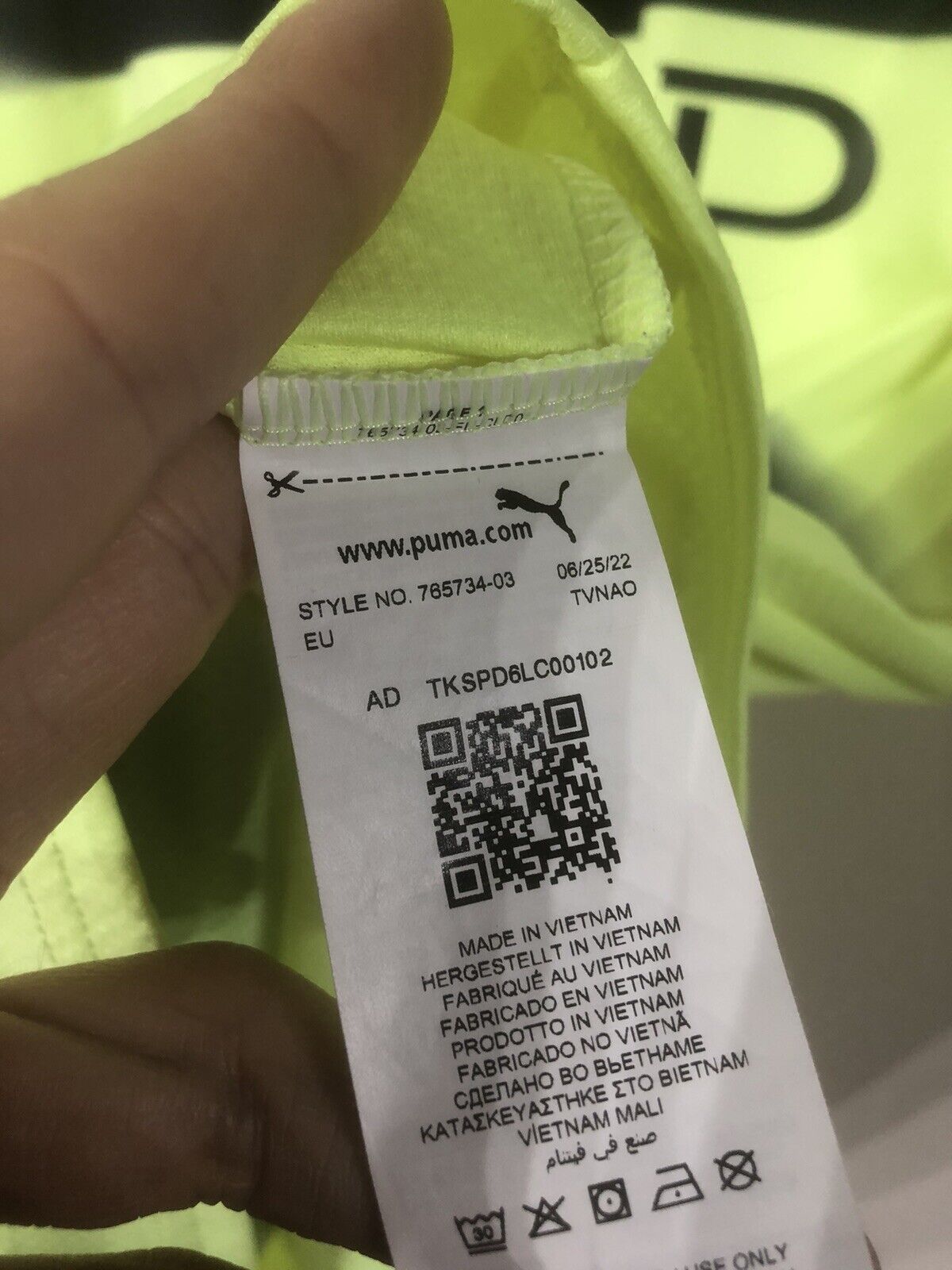 Haaland #9 Manchester City 2022/23 Treble XL 3rd Shirt Puma Excellent Condition