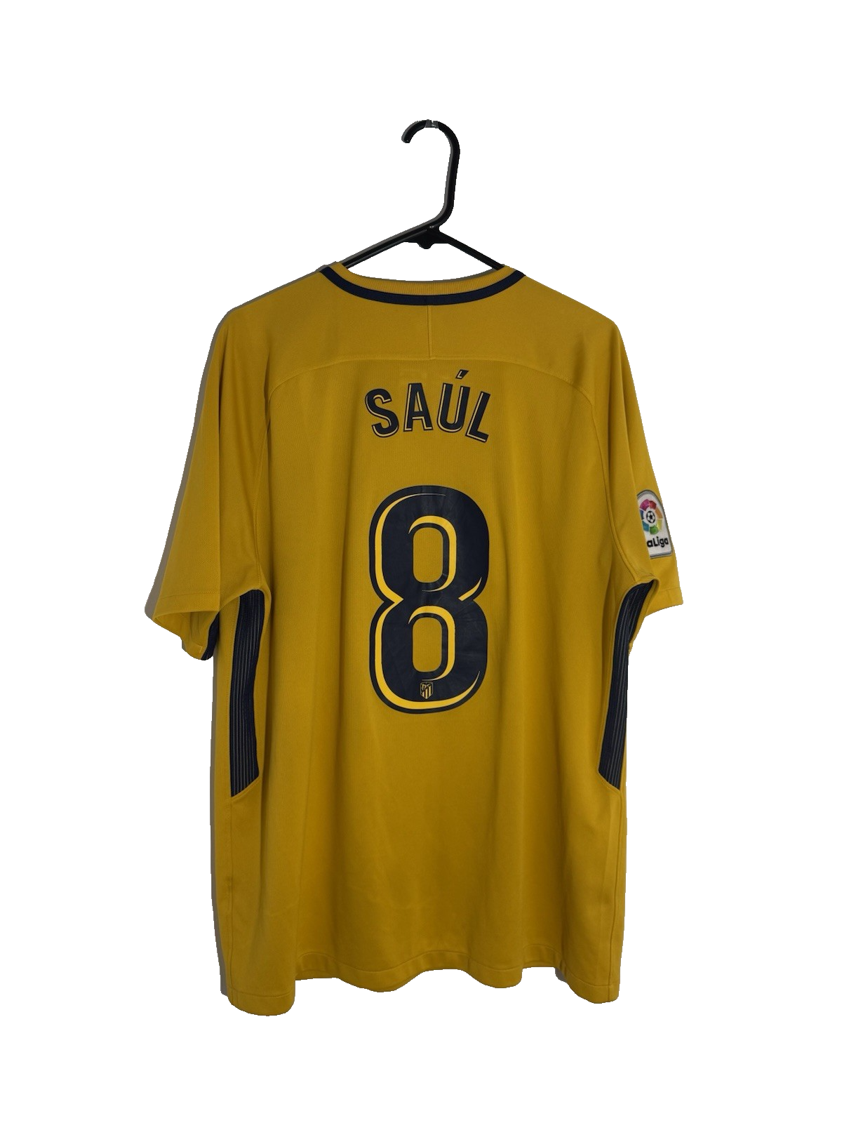 Atletico Madrid Saul #8 2017/18 Xl Away Shirt Good Condition 847290-740