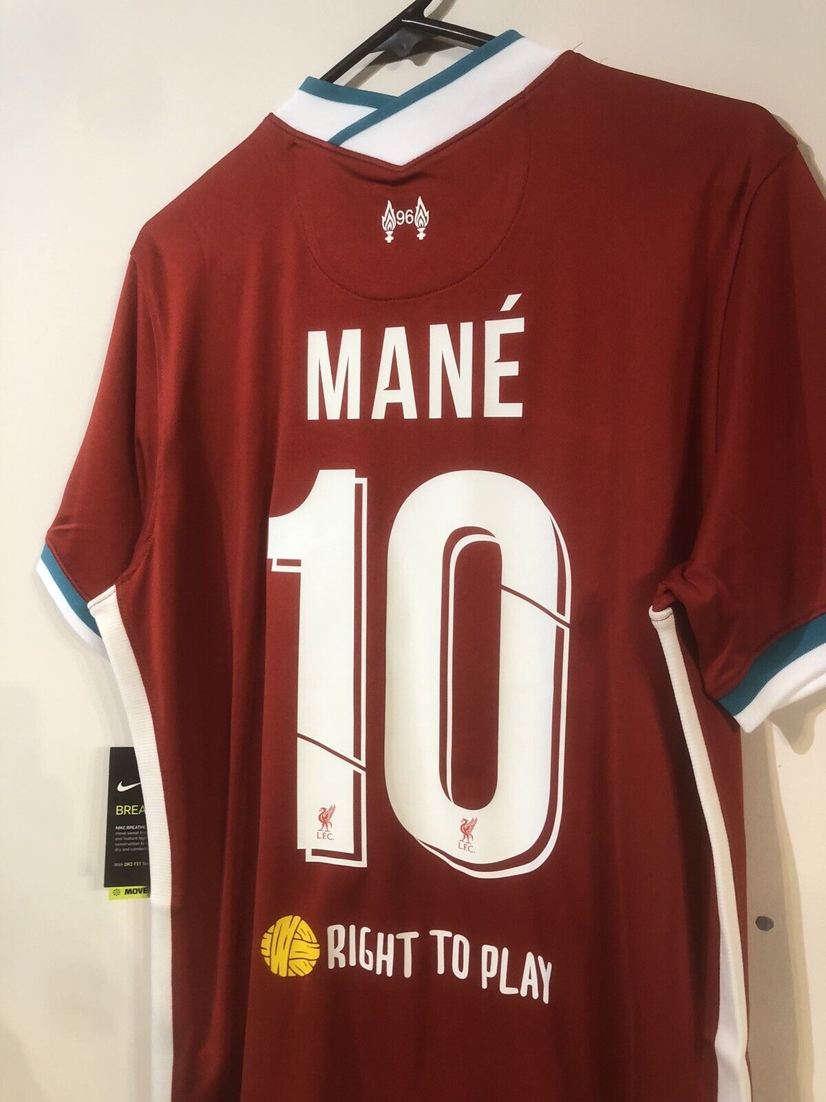 Mane #10 Liverpool Medium CL 2020/21 Home Shirt Jersey Nike BNWT