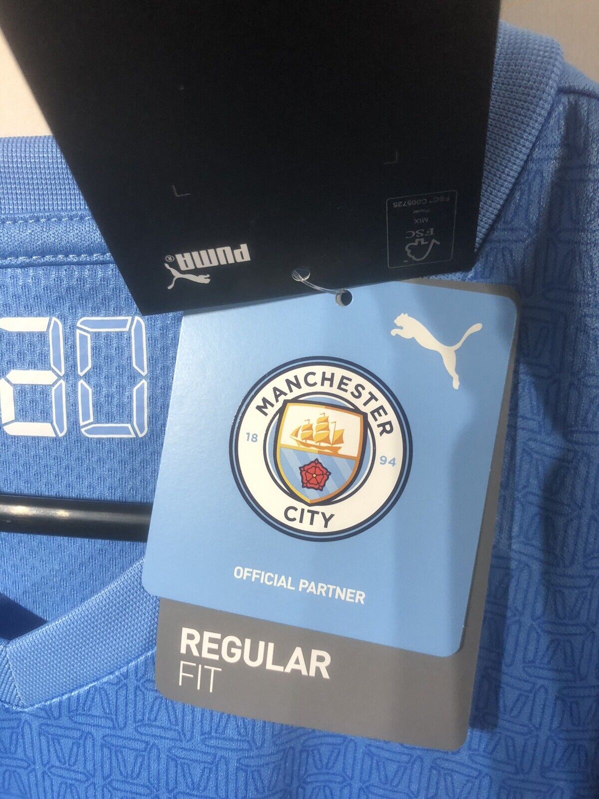 Foden #47 Manchester City 2021/22 Medium Home Champions League Shirt Puma BNWT