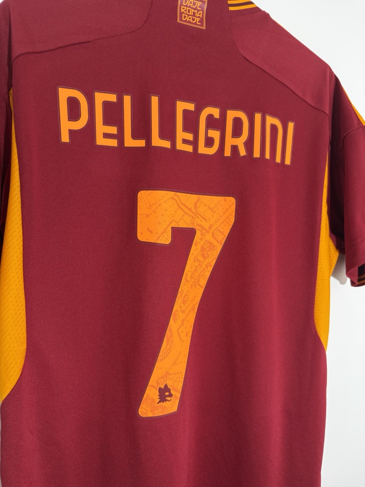 AS Roma Pellegrini #7 2023/24 Large Home Shirt Excellent Condition IK7166