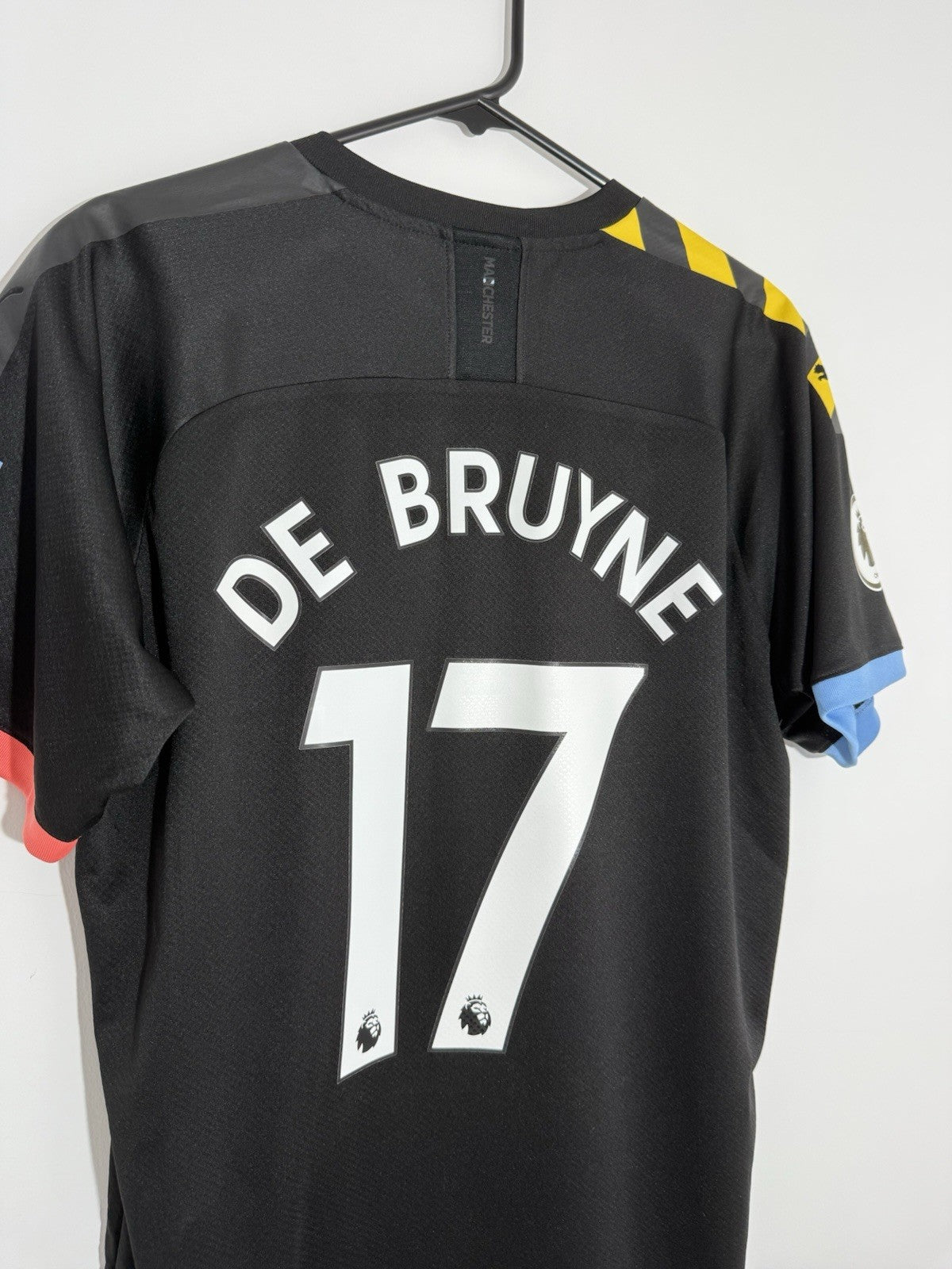 Manchester City De Bruyne #17 2019/20 Large Away Excellent Condition 755590-02