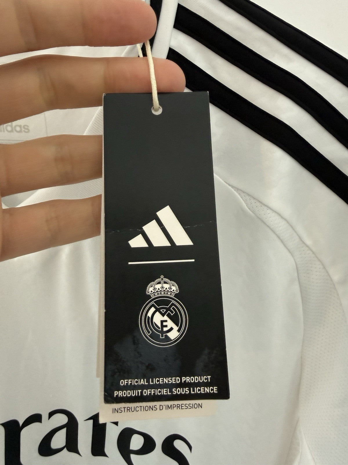Real Madrid Bellingham #5 2024/25 Medium CL Home Shirt BNWT IU5011