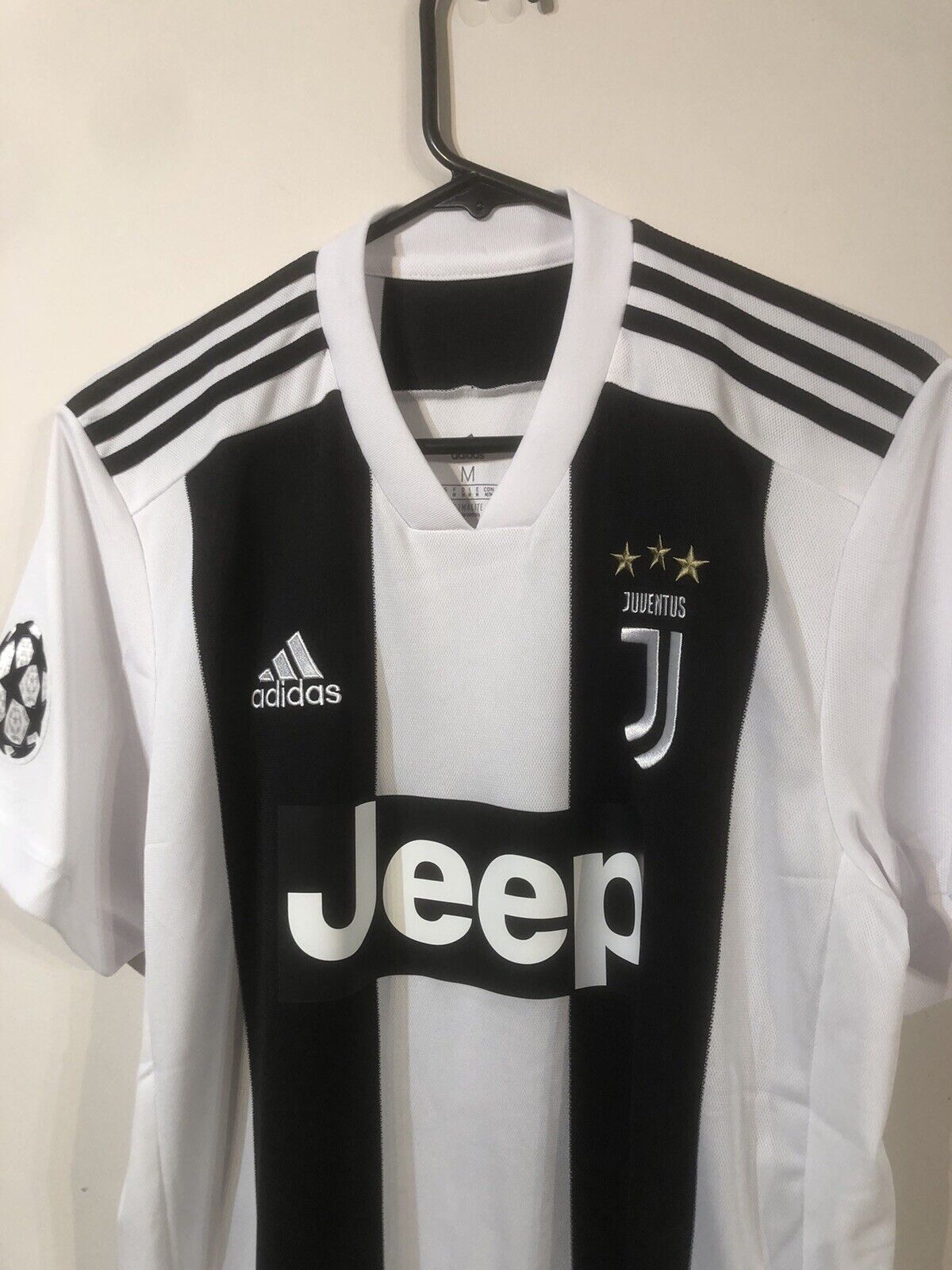 Joao Cancelo #20 Juventus 2018/19 Medium Home Champions League Shirt Adidas BNWT