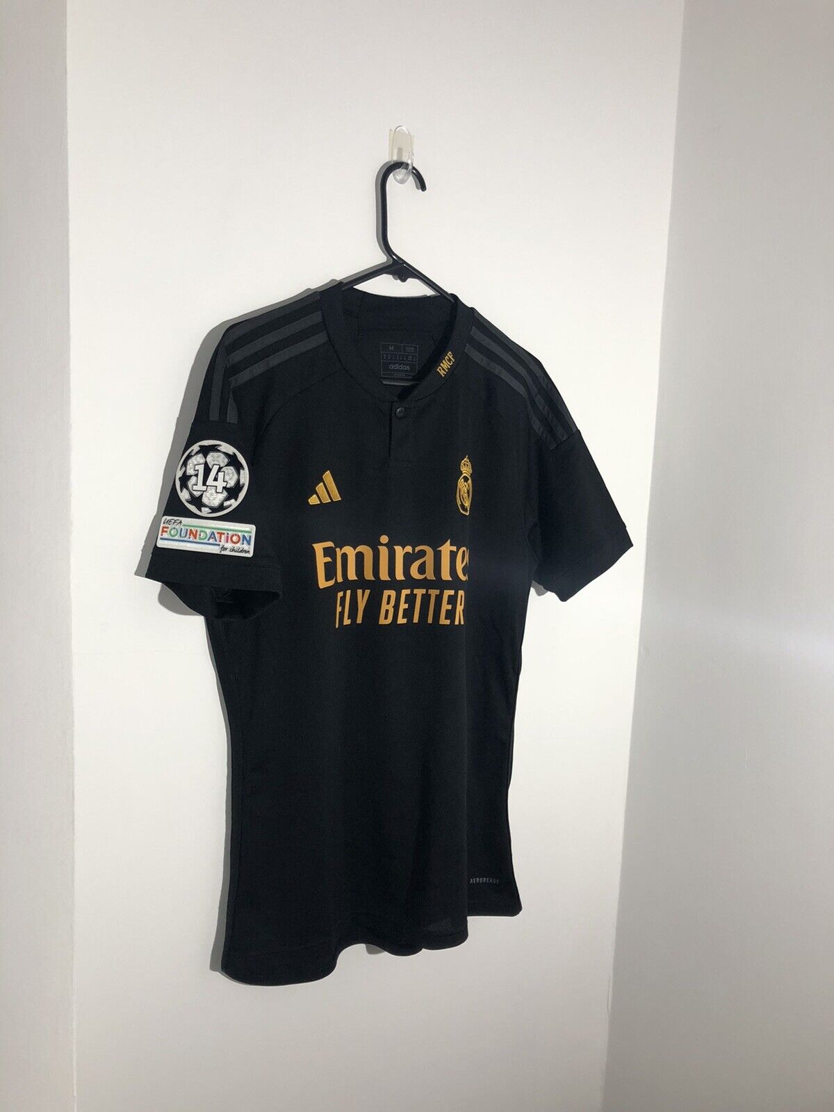 Vini Jr 7 Real Madrid 2023 24 3rd Medium Cl Shirt Excellent Condition In9846