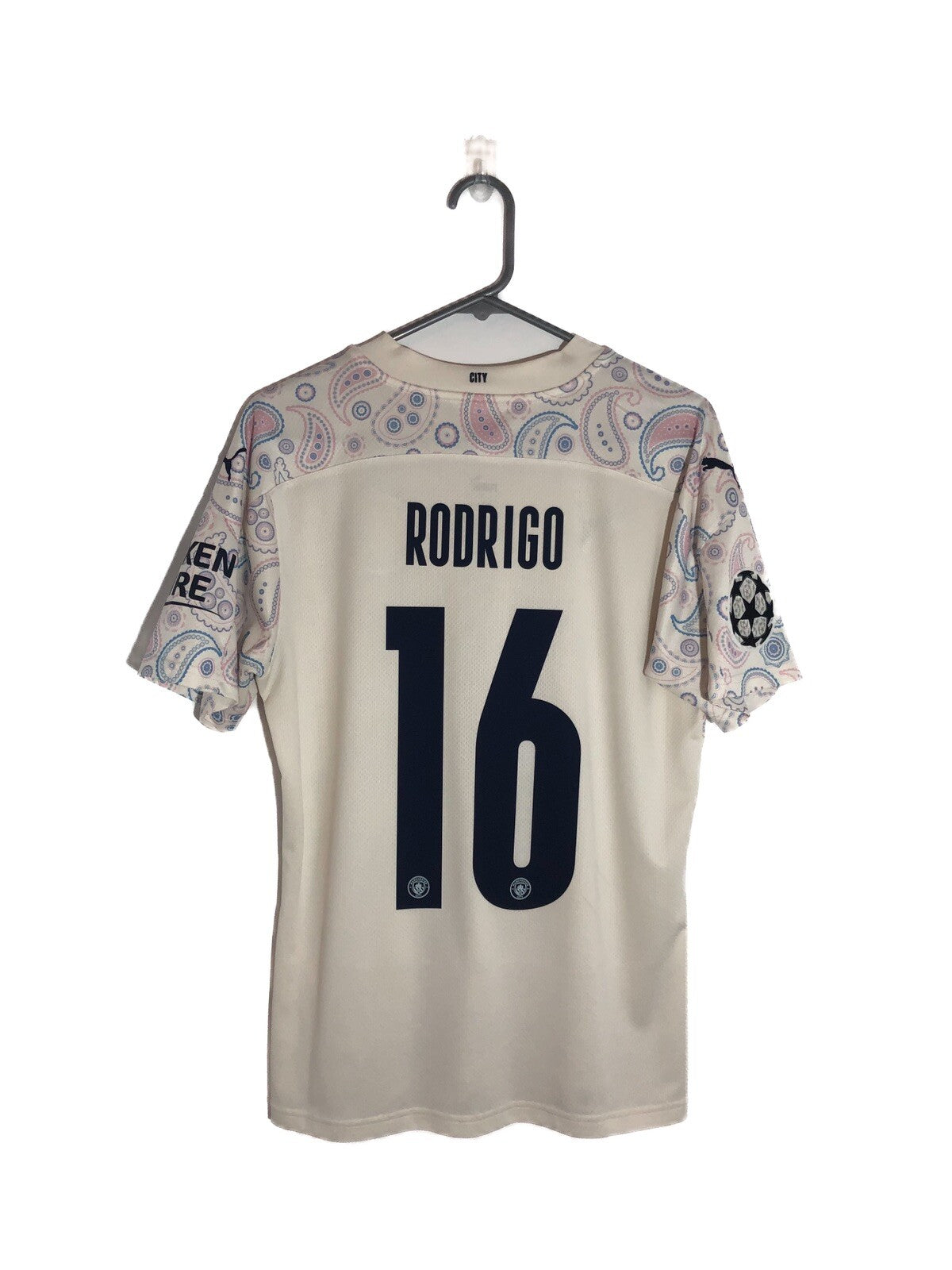 Manchester City Rodrigo #16 2020/21 Medium CL 3rd Excellent Condition 757095-03