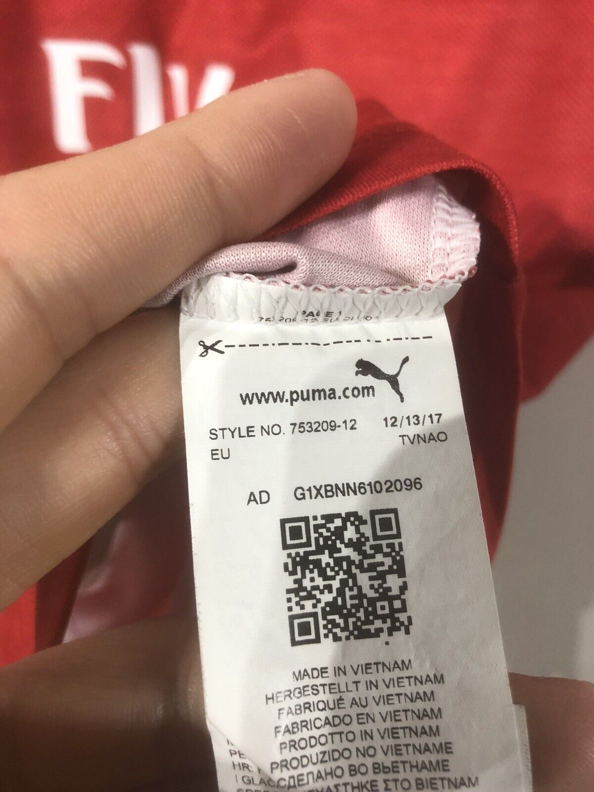 Xhaka #34 Arsenal 2018/19 Medium Home Shirt Puma Excellent Condition 753209-12