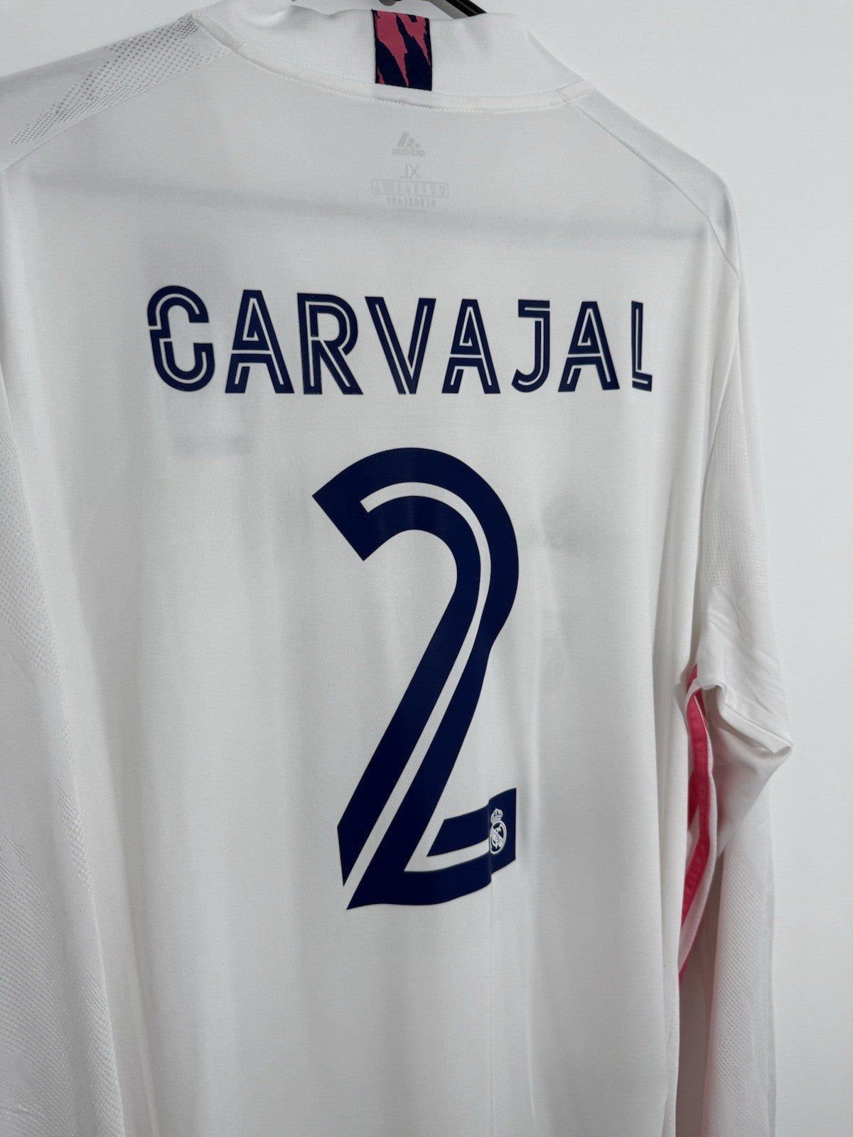 Real Madrid Carvajal #2 2020/21 XL L/S Home LS Shirt BNWT FQ7473