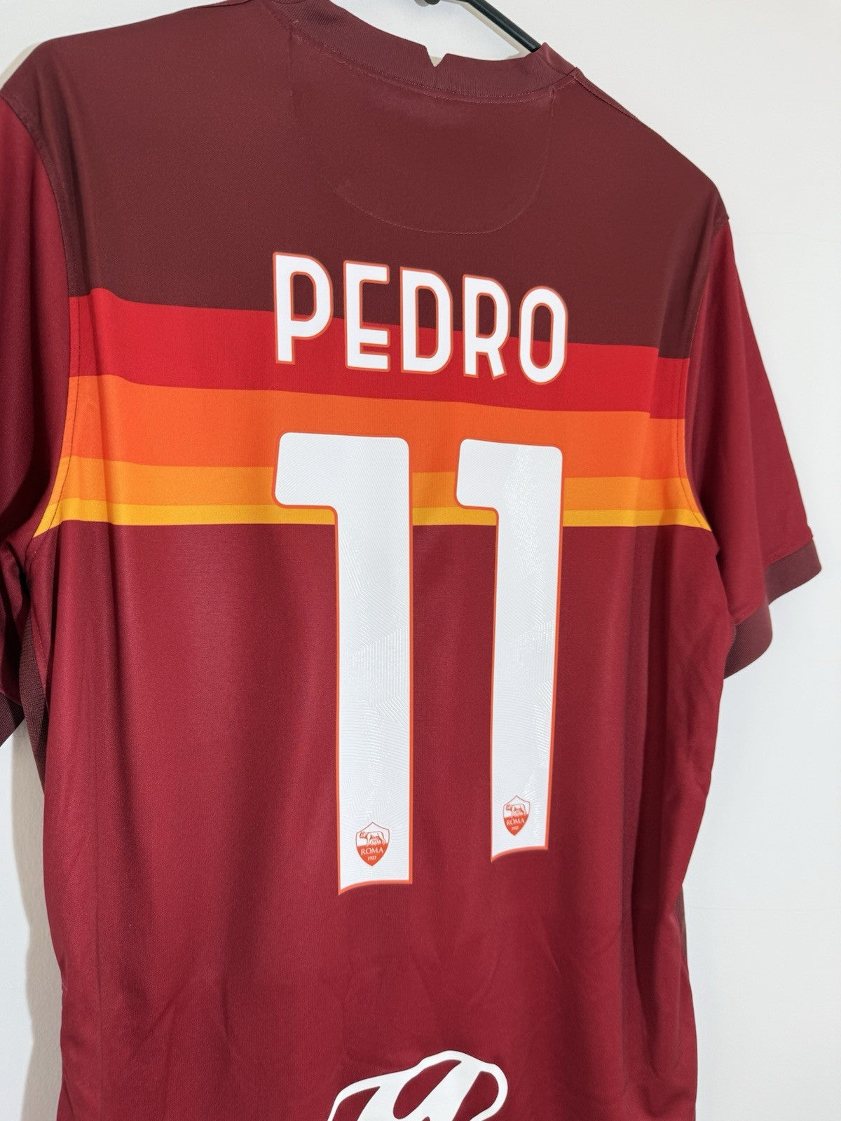 AS Roma Pedro #11 2020/21 Large Home Shirt Excellent Condition CD4248-614