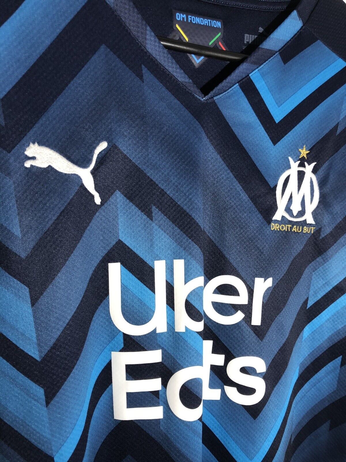 Milik 9 Olympique Marseille 2021 22 Xl Away Puma Excellent Condition 759286 02
