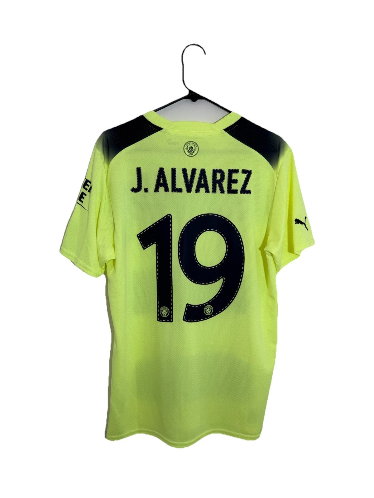 Manchester City J. Alvarez #19 2022/23 Treble Large 3rd Shirt BNWT 765734-03