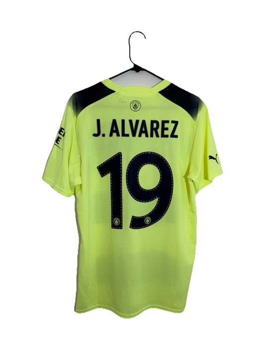 Manchester City J. Alvarez #19 2022/23 Treble Large 3rd Shirt BNWT 765734-03