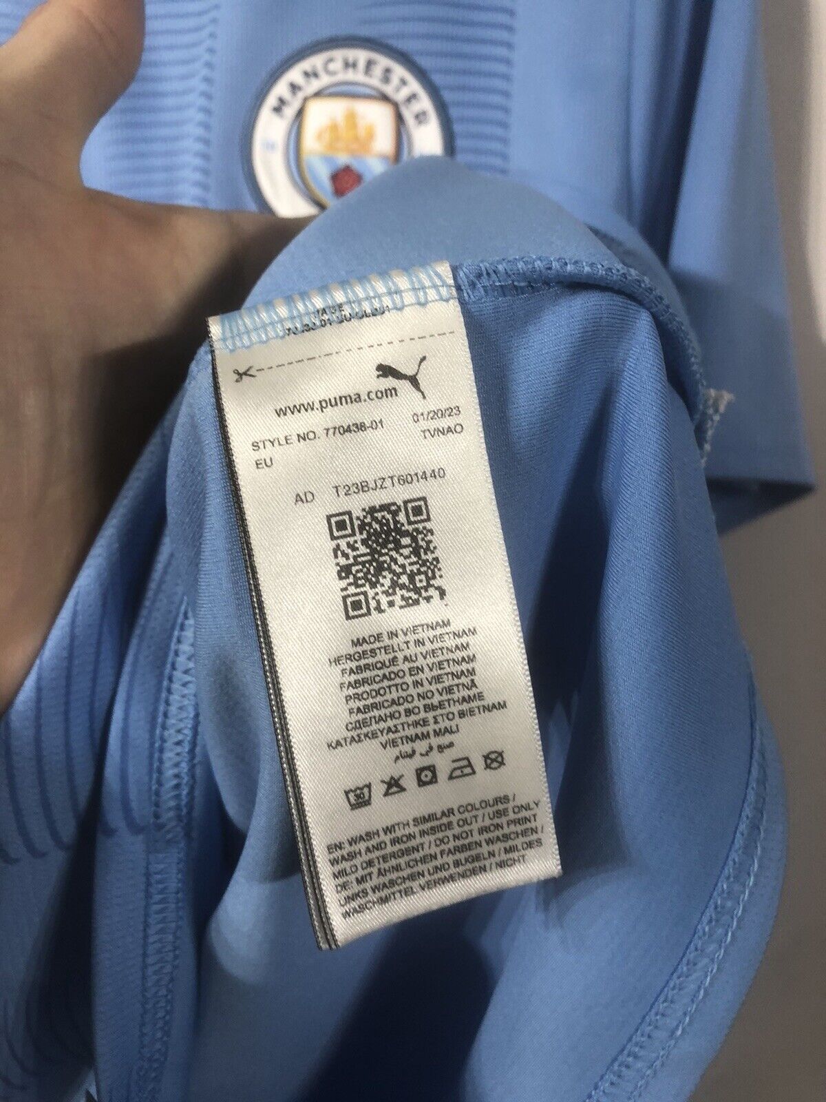 Haaland 9 Manchester City 2023 24 Large Home Shirt Excellent Condition 770438 01