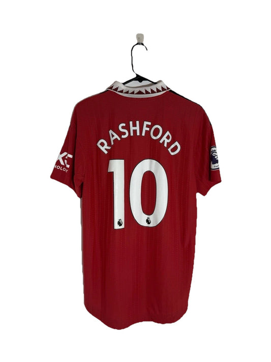 Man United Rashford #10 2022/23 Medium Authentic Home Excellent Condition H13889