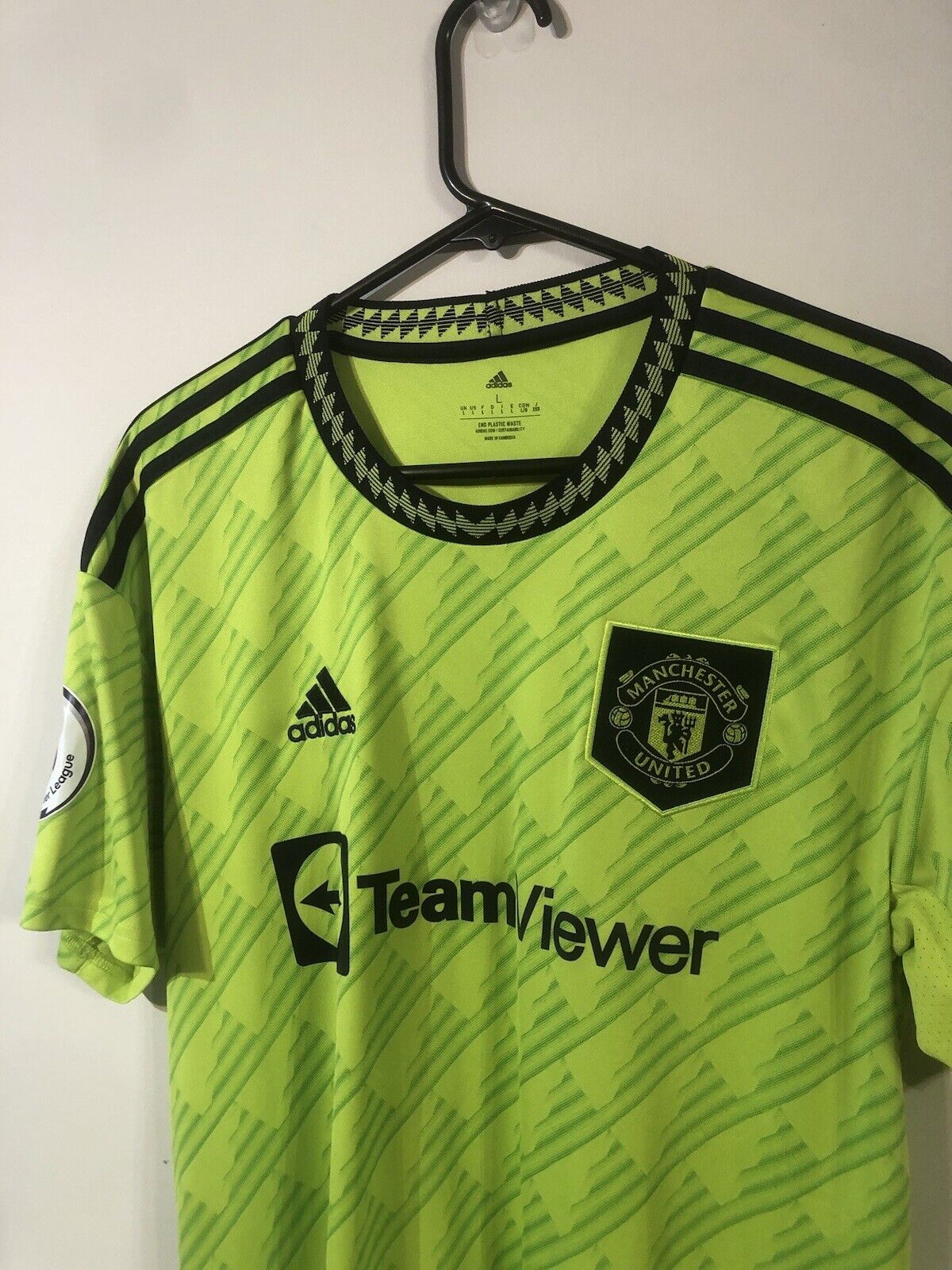 Eriksen #14 Manchester United 2022/23 3rd Large Shirt Adidas Excellent Condition