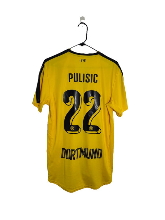 Borussia Dortmund Pulisic #22 2016/17 Medium Home Excellent Condition 749821
