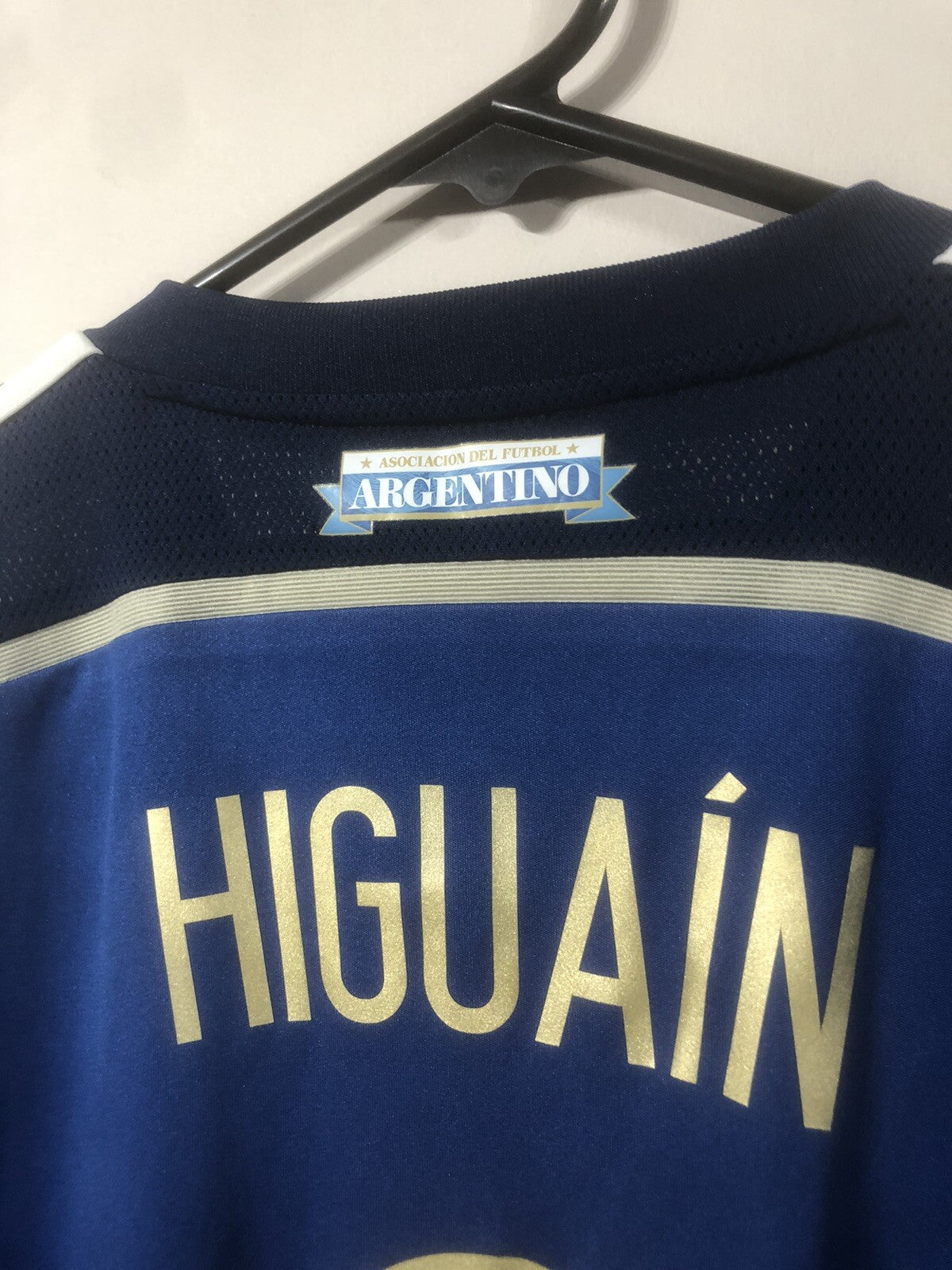 Argentina Higuain #9 2014 Small Away Shirt World Cup Excellent Condition G75187