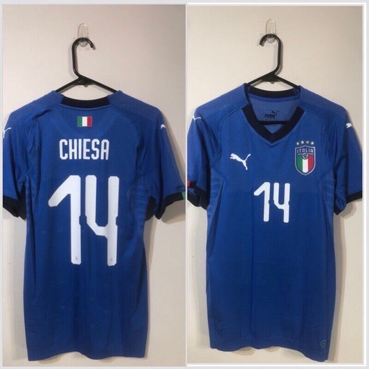 Chiesa #14 Italy 2018 Home Large Football Shirt Puma BNWT
