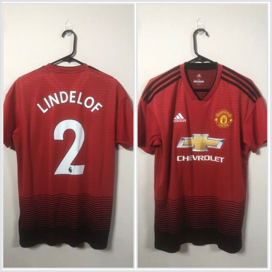 Lindelof #2 Manchester United Medium 2018/19 Home Shirt Excellent Condition